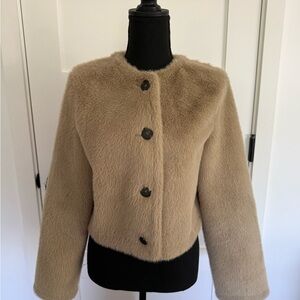 Zara Tan Teddy Jacket